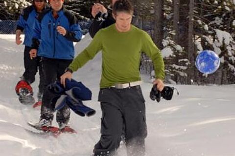 Snowshoe Soccer With Howling Dog Tours April2011